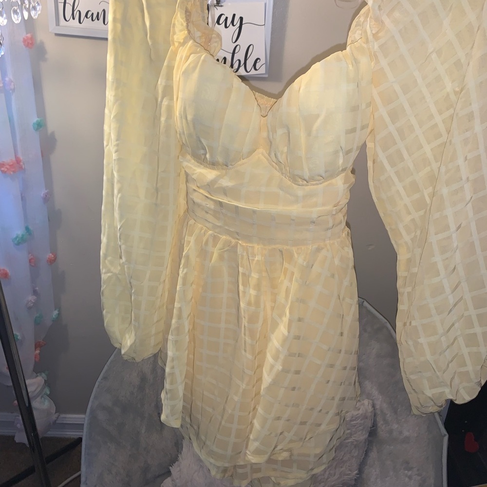 Yellow skort romper